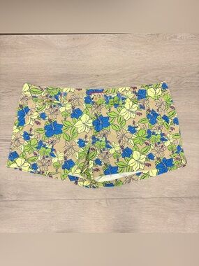 Y2K Arizona Jeans Micro Denim Shorts Low Rise Tropical Green Blue Juniors 19